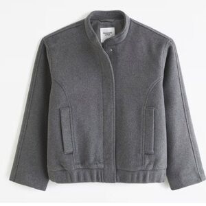 Abercrombie & Fitch Gray Bomber Jacket